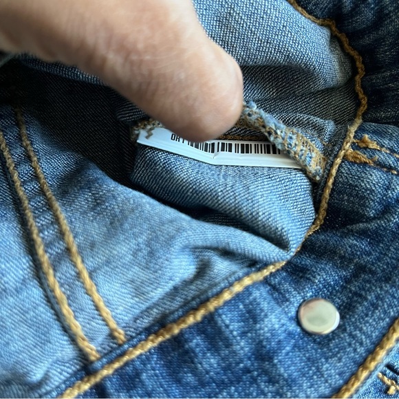 Vintage Y2K Apple bottoms pink apple pocket cropped denim jean jacket small - Picture 5 of 13